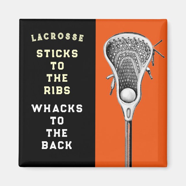 Íman Lacrosse Team Funny (Frente)
