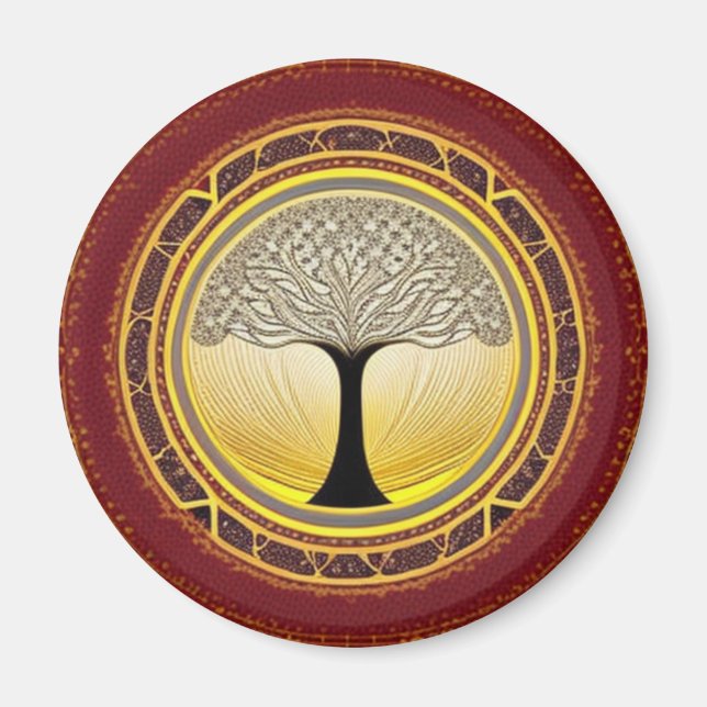 Íman Lacy Tree of Life Magnet (Frente)