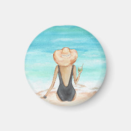 Íman ladie na praia