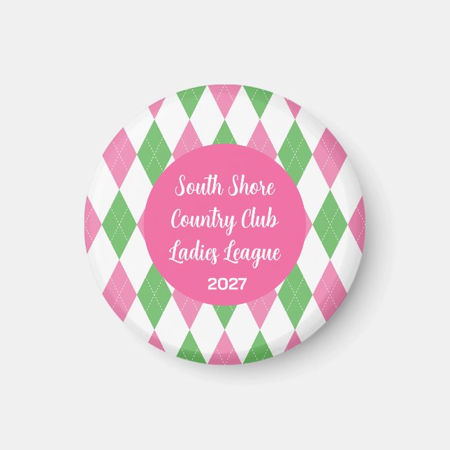 Íman Ladies Golf League Magnet (Frente)