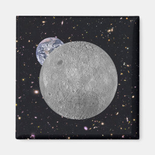 Íman Lado escuro ou extremo do céu estrelado da Lua