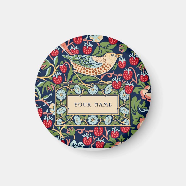 Íman Ladrão de Morango William Morris (Frente)