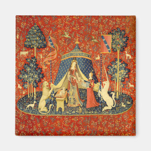Íman Lady and the Unicorn Medieval Tapestry Art
