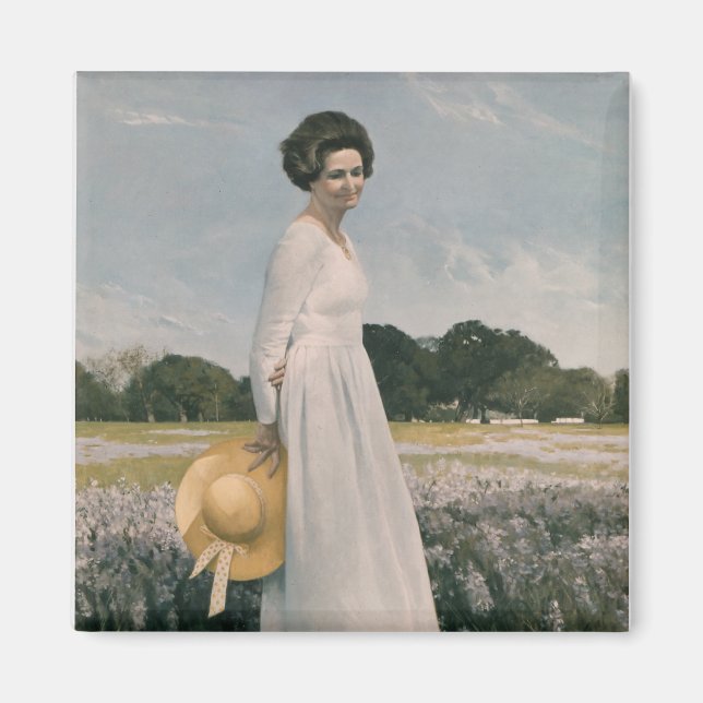 Íman Lady Bird Johnson - Aaron Shikler (1978) (Frente)