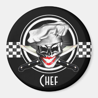 Íman Lady Chef Skull