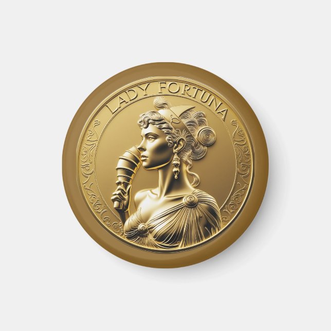 Íman Lady Fortuna, deusa romana (Frente)