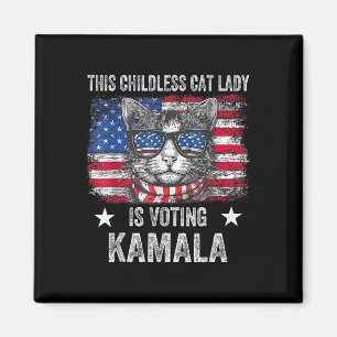 Íman Lady Gato Sem Filhos Está Votando Kamala Harris 20