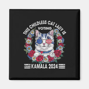 Íman Lady Gato Sem Filhos Está Votando Kamala Harris 20