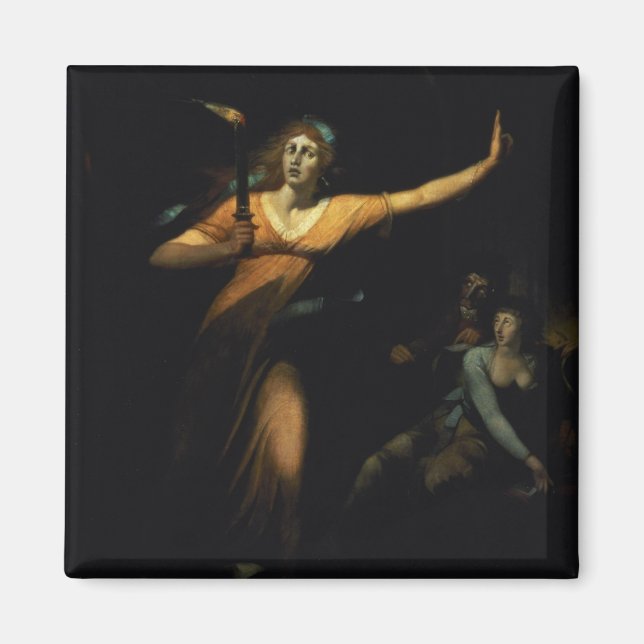 Íman Lady Macbeth Sleepwalk, 1783 (óleo na canvas) (Frente)