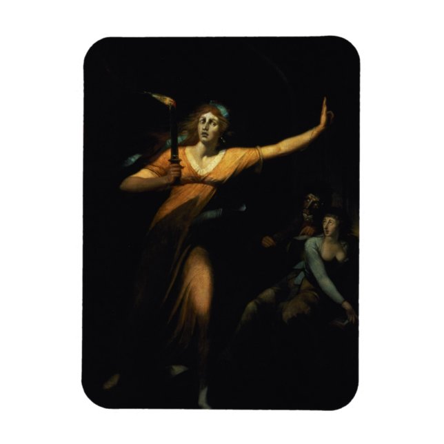 Íman Lady Macbeth Sleepwalk, 1783 (óleo na canvas) (Vertical)