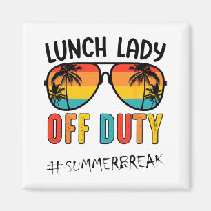 Íman Lady Off Duty No Último Dia De Verão Da Escola