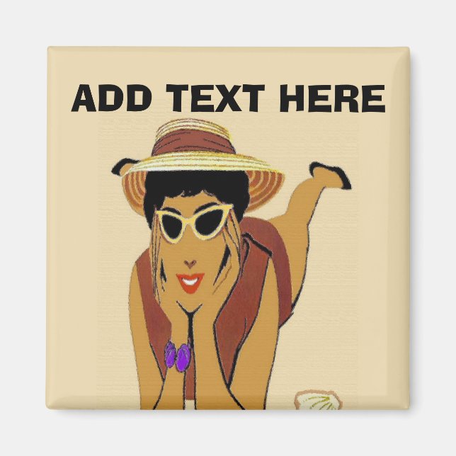 Íman Lady On Beach (Frente)