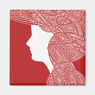 Íman Lady Red Magnet