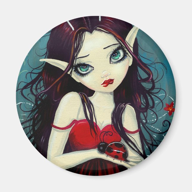 Íman Ladybug Big-Eye Fairy Art (Frente)