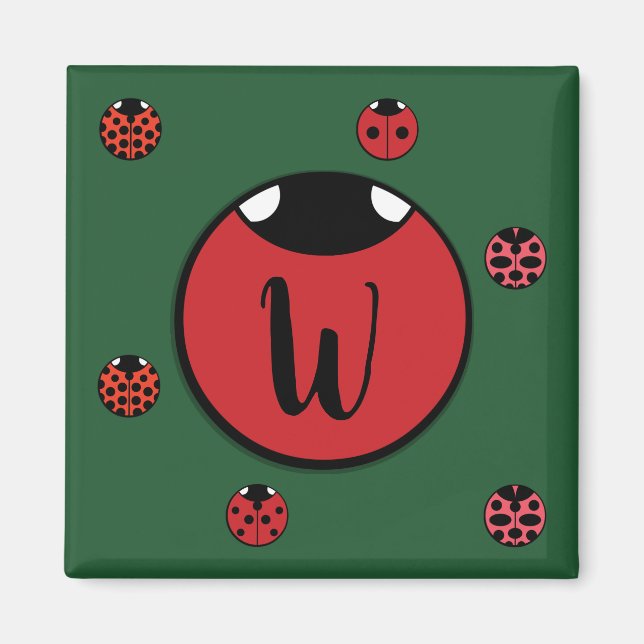 Íman Ladybug Bolinhas Magnet (Frente)