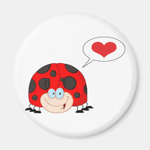Íman Ladybug Com Bolha De Voz