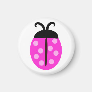 Íman Ladybug Cor-de-rosa