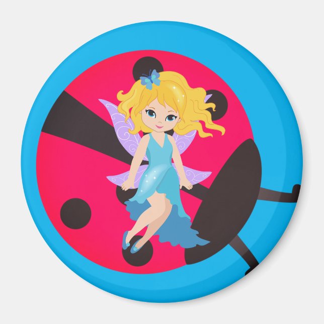 Íman Ladybug e fada-Magneta (Frente)