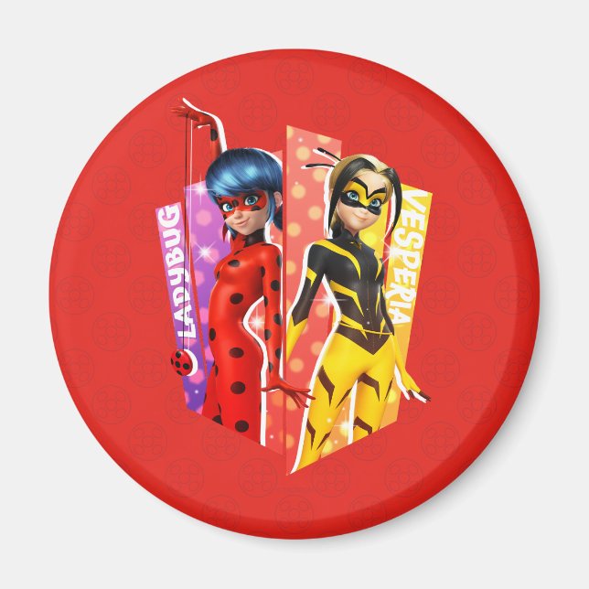 Íman Ladybug e Vesperia Graphic (Frente)