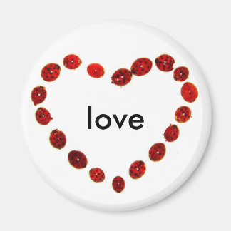 Íman Ladybug Heart Love Magnet