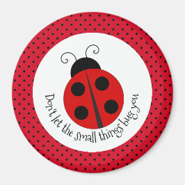 Íman Ladybug no Bolinhas Design Magnet