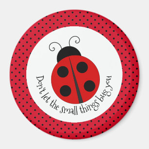 Íman Ladybug no Bolinhas Design Magnet