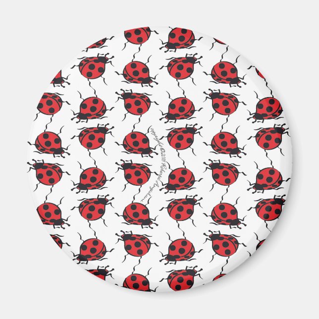 Íman Ladybug Pattern (Frente)