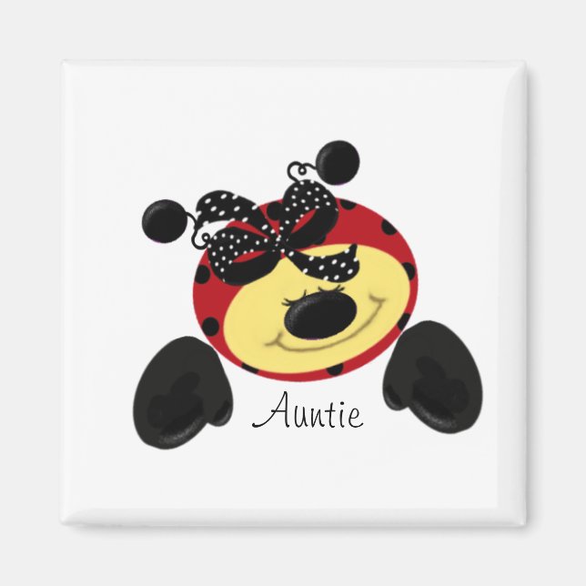 Íman Ladybug Polka Auntie (Frente)