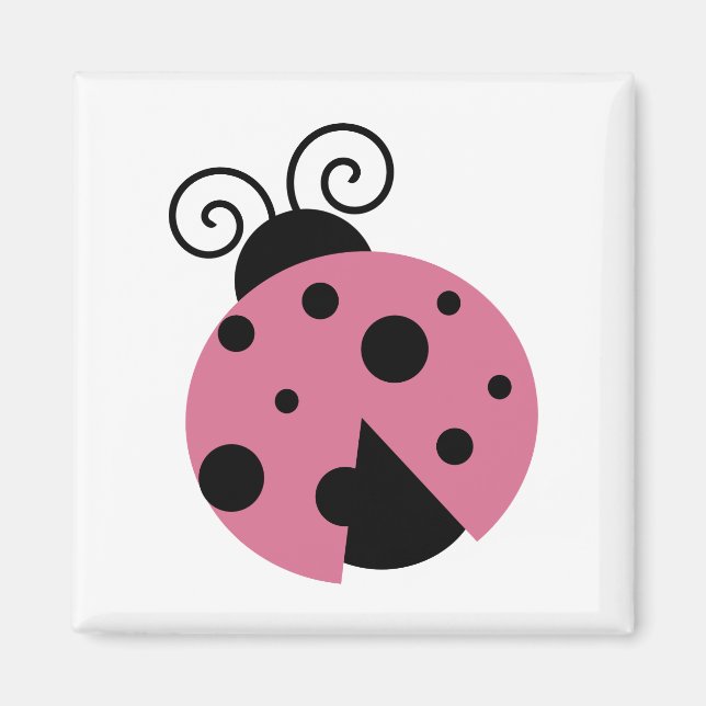 Íman Ladybug Rosa (Frente)