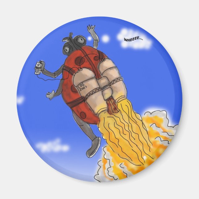 Íman Ladybug tira o Magnet (Frente)