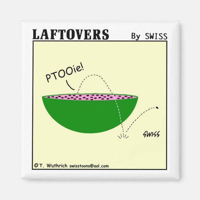 Íman Laftovers de Cartoons de Melancia Engraçada (Frente)