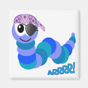 Íman lagarta pirata Goofkins fofa