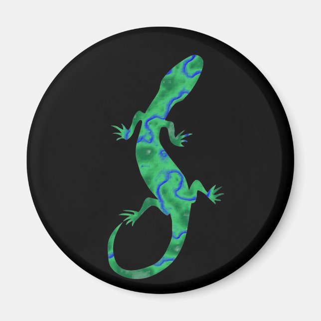 Íman Lagartixa Verde (Frente)
