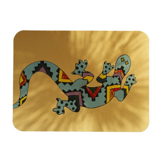 Íman Lagarto de lagartixa pintado na parede, Tucson, Ar (Horizontal)