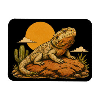 Íman Lagarto Dragão Barbudo Réptil