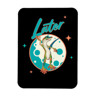 Íman Lagarto Engraçado Humor de Procrastinação Mais Tar
