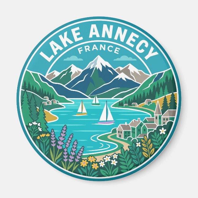 Íman Lago Annecy França (Frente)