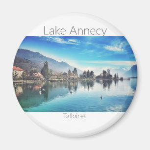 Íman Lago Annecy - Talloires, Haute-Savoie Round Magnet
