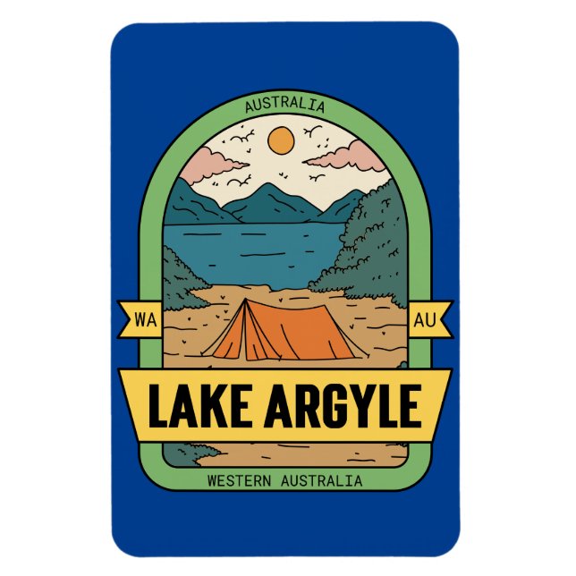 Íman Lago Argyle Western Austrália (Vertical)