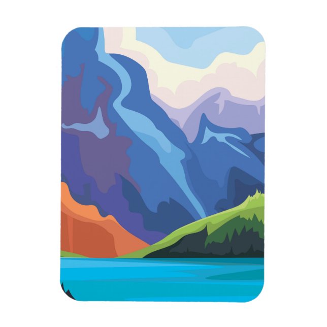 Íman Lago azul (Vertical)
