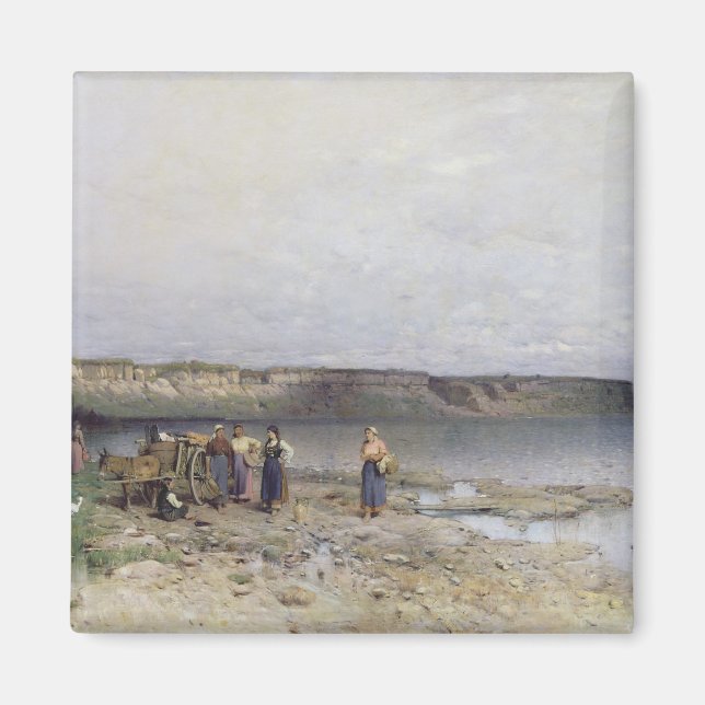 Íman Lago Balaton com a margem de Akarattya, 1885 (Frente)