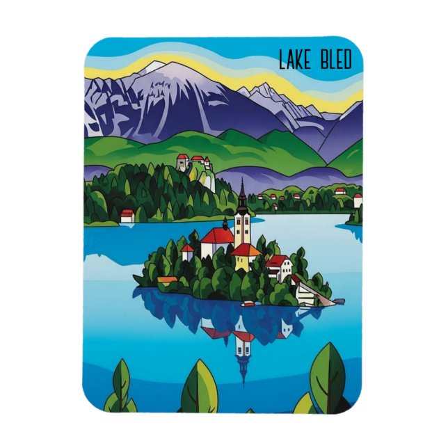 Íman Lago Bled Eslovênia (Vertical)