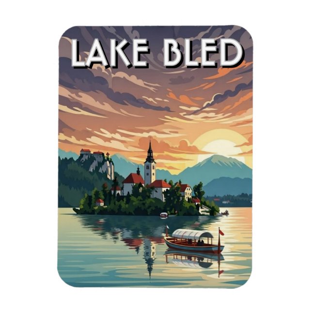 Íman Lago Bled Eslovênia (Vertical)