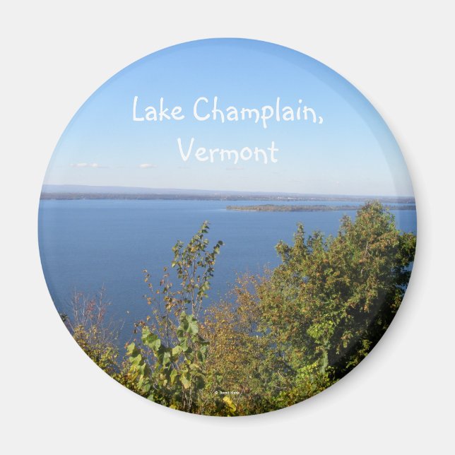 Íman Lago Champlain,Vermont (Frente)