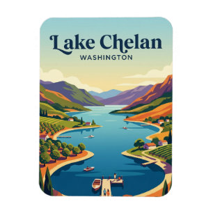 Íman Lago Chelan EUA