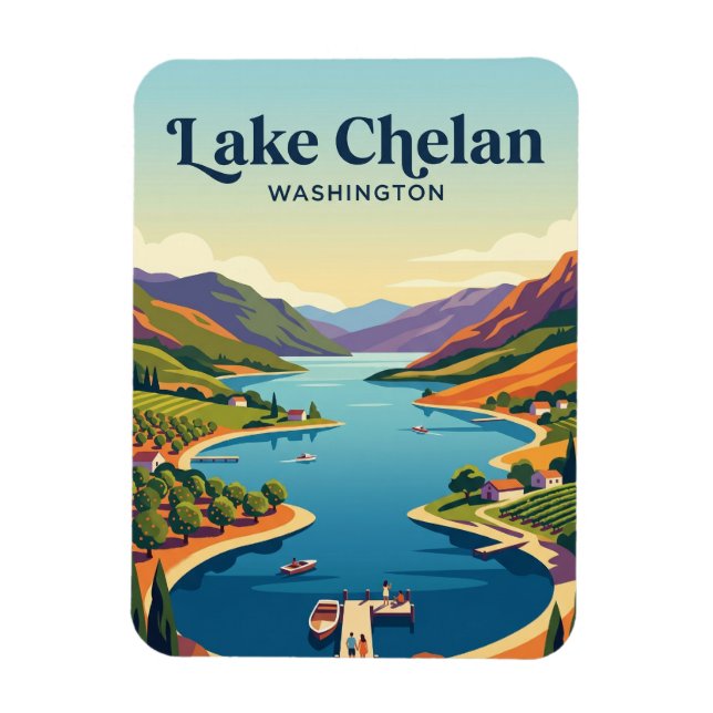 Íman Lago Chelan EUA (Vertical)