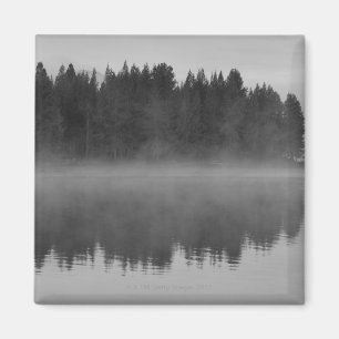 Íman Lago com névoa, Oregon