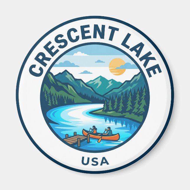 Íman Lago Crescent EUA (Frente)