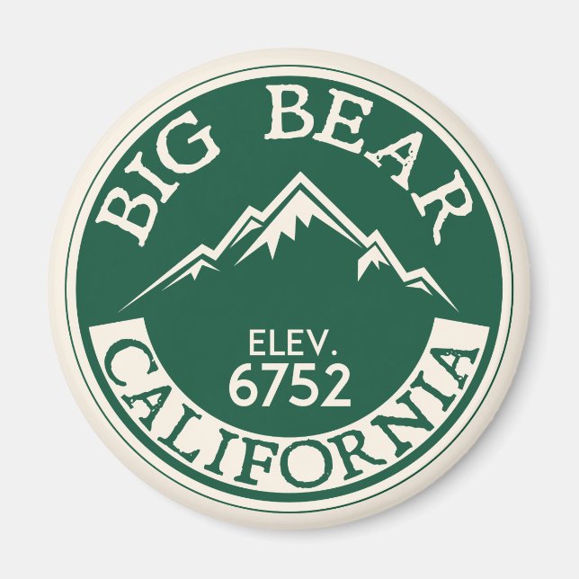 Íman Lago de Esqui Big Bear California (Frente)
