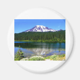 Íman Lago de Reflexão, Monte Rainier, WA, EUA